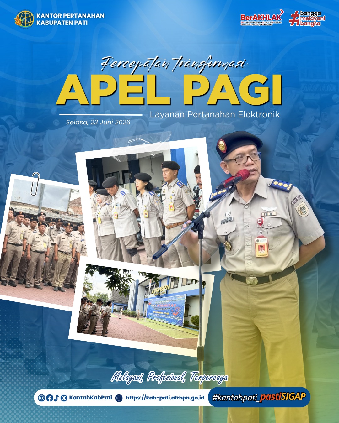 Apel Pagi Kantor Pertanahan Kabupaten Pati Bahas Percepatan Transformasi Layanan Elektronik