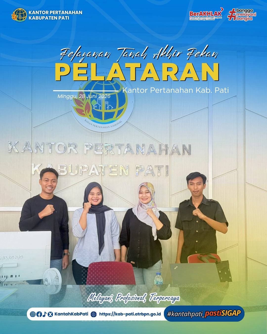 Kantor Pertanahan Kabupaten Pati kembali menghadirkan inovasi pelayanan publik melalui program PELATARAN