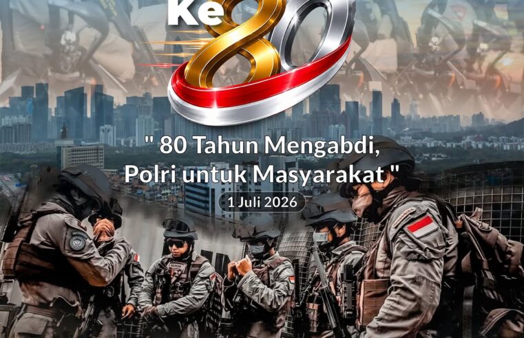 Mengucapkan Selamat Hari Bhayangkara ke-80