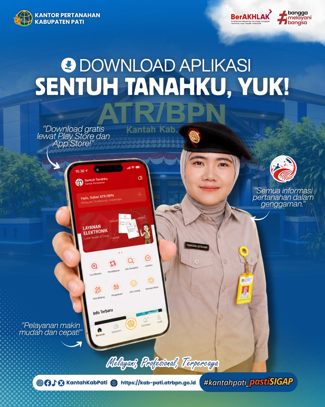 📱✨ Semua urusan pertanahan kini ada dalam genggaman!