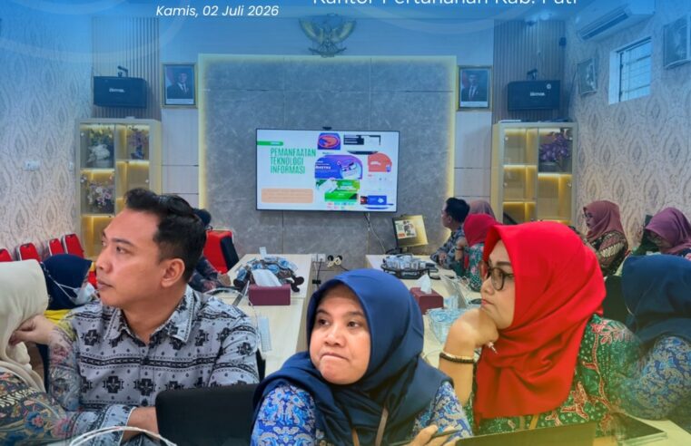 Kepala Subbagian Tata Usaha Kantor Pertanahan Kabupaten Pati Pimpin Monitoring dan Evaluasi Pembangunan Zona Integritas Menuju WBK