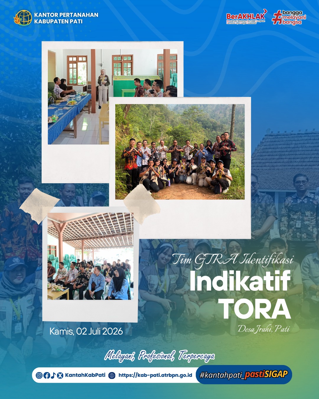 Tim GTRA Kabupaten Pati Laksanakan Identifikasi Indikatif TORA di Desa Jrahi