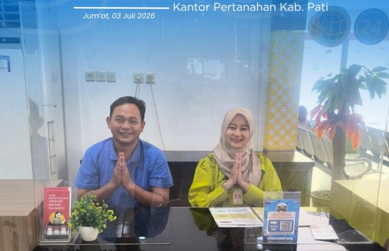 Kantor Pertanahan Kabupaten Pati terus berkomitmen meningkatkan kualitas pelayanan kepada masyarakat melalui penyediaan layanan pertanahan di Loket Mall Pelayanan Publik (MPP) Kabupaten Pati