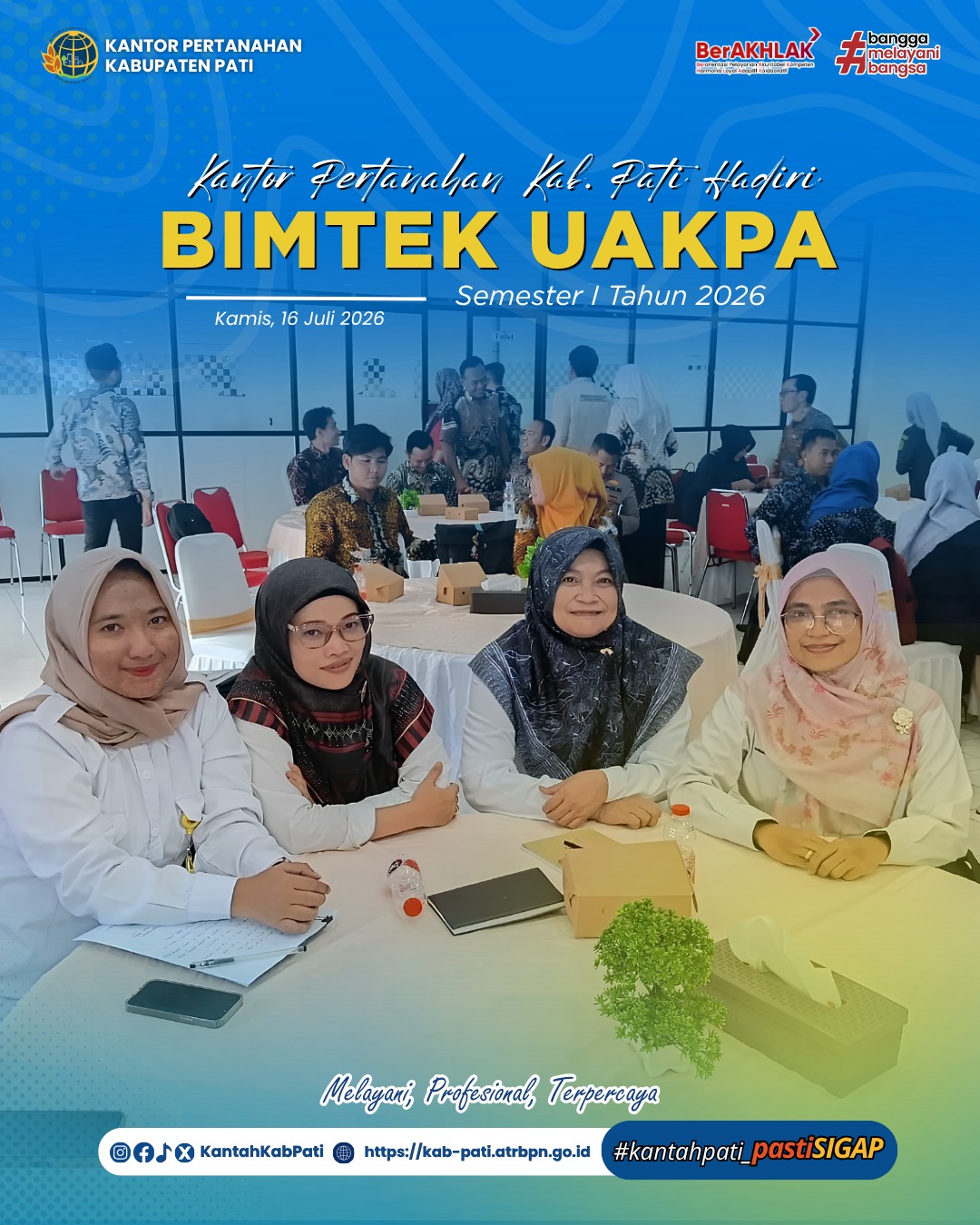 Subbagian Tata Usaha Kantor Pertanahan Kabupaten Pati Ikuti Bimtek Penyusunan Laporan Keuangan UAKPA Semester I Tahun 2026