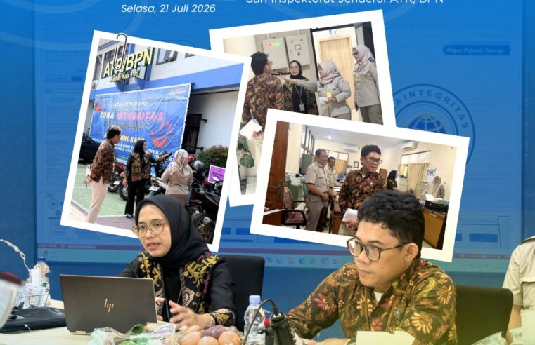 Kantor Pertanahan Kabupaten Pati Terima TIM Monitoring Pelaksanaan Pembangunan Zona Integritas dari Inspektorat Jenderal ATR/BPN