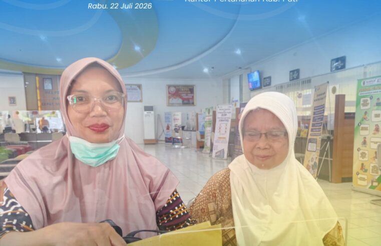 Kantor Pertanahan Kabupaten Pati terus berkomitmen meningkatkan kualitas pelayanan kepada masyarakat melalui penyediaan layanan pertanahan di Loket Mall Pelayanan Publik (MPP), 22/07/2026