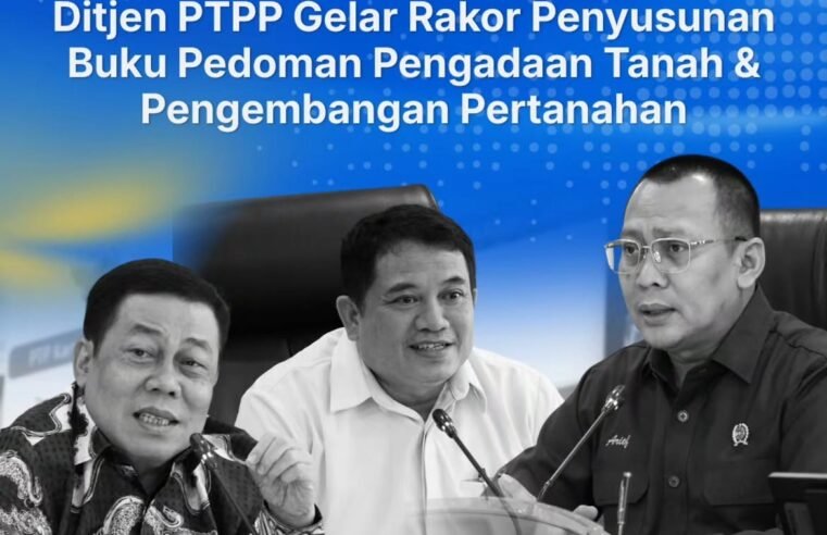 Direktorat Jenderal Pengadaan Tanah dan Pengembangan Pertanahan (Ditjen PTPP) menyelenggarakan Rapat Koordinasi guna membahas usulan rancangan sekaligus pemaparan kerangka Buku Pertama Pedoman Pengadaan Tanah bagi Pembangunan untuk Kepentingan Umum. Pertemuan ini diselenggarakan secara luring di Ruang Rapat 201, Lantai 2, Ditjen PTPP, serta secara daring