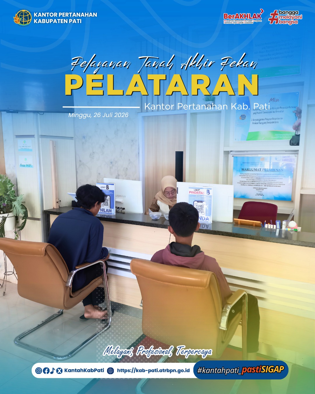 Kantor Pertanahan Kabupaten Pati kembali menghadirkan inovasi pelayanan publik melalui program PELATARAN