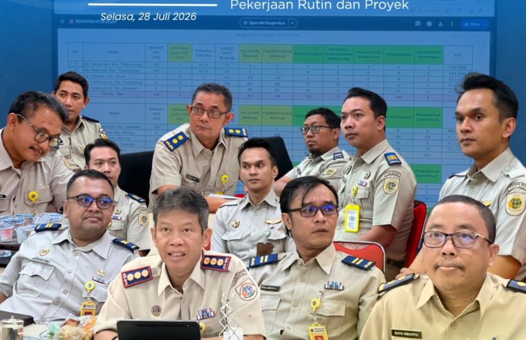 Kantor Pertanahan Kabupaten Pati menggelar Rapat Evaluasi Mingguan Pekerjaan Rutin dan Proyek (REMPEYEK)