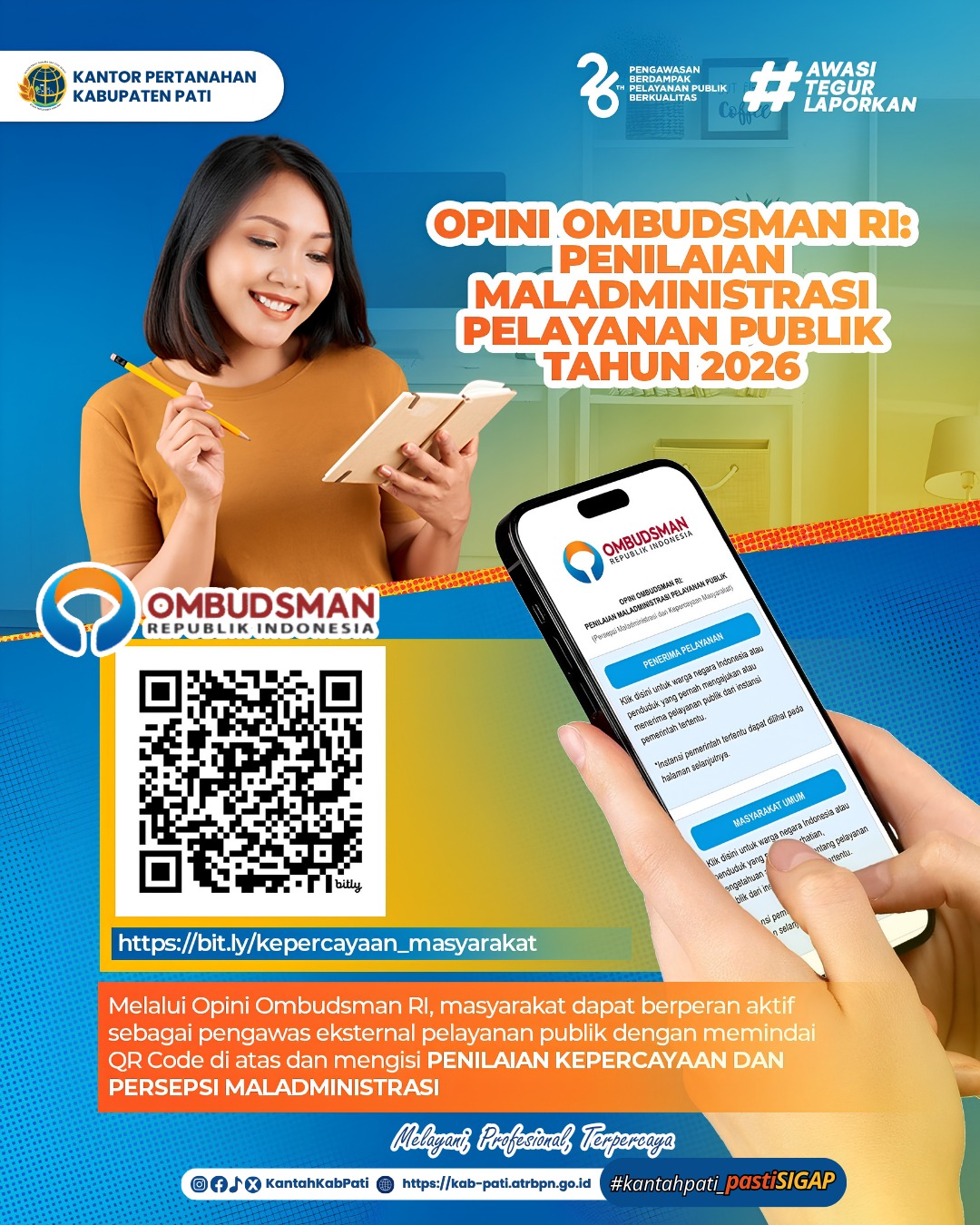 OPINI OMBUDSMAN RI: PENILAIAN MALADMINISTRASI PELAYANAN PUBLIK TAHUN 2026