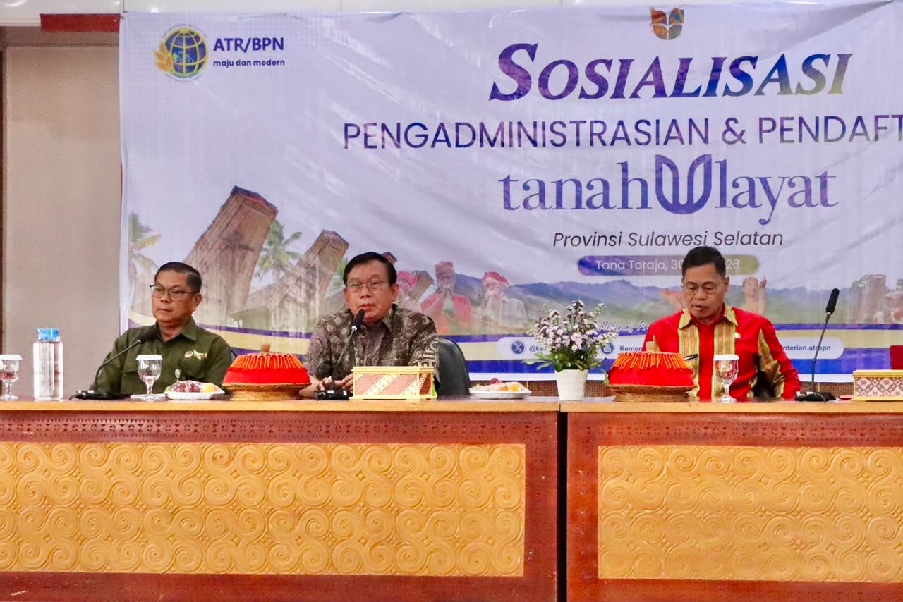 Kementerian ATR/BPN Adakan Sosialisasi Pengadministrasian Tanah Ulayat untuk Perkuat Kepastian Hukum bagi Masyarakat Hukum Adat di Tana Toraja