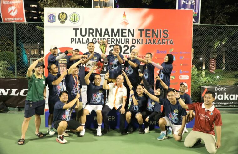 Kementerian ATR/BPN Raih Juara II Beregu Turnamen Tenis Piala Gubernur DKI Jakarta 2026