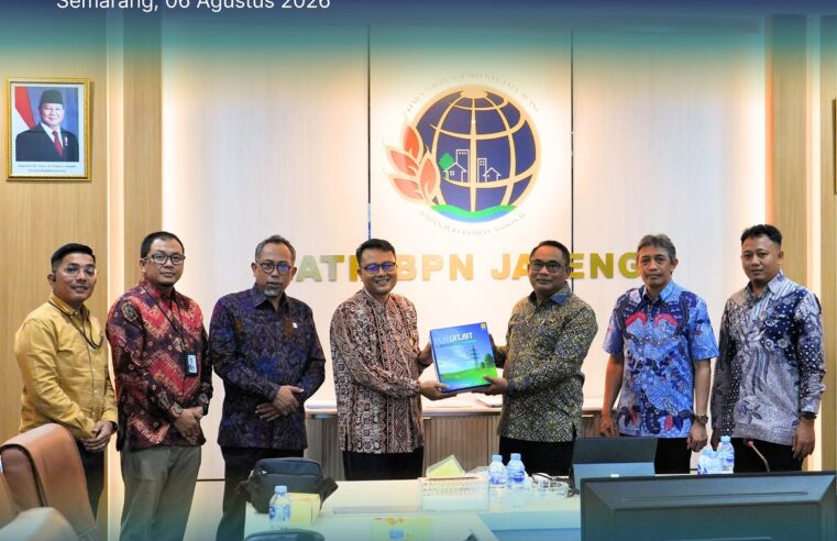 Kantor Wilayah Badan Pertanahan Nasional (BPN) Provinsi Jawa Tengah menerima audiensi dari PT PLN (Persero) di Ruang Rapat Merapi