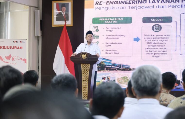 Buka PRESTASI Bersama KPK, Menteri ATR/Kepala BPN Tanamkan Semangat Bekerja Mempermudah Rakyat