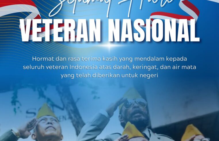 Selamat Hari Veteran Nasional, 10 Agustus 2026.