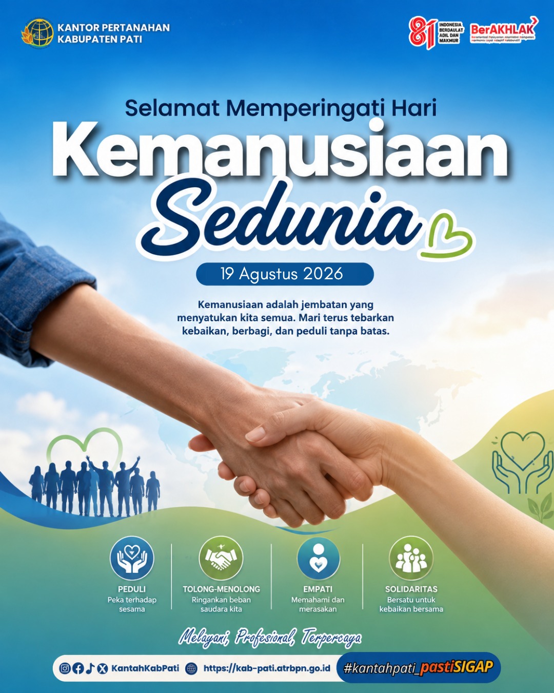 SELAMAT MEMPERINGATI HARI KEMANUSIAAN SEDUNIA 2026