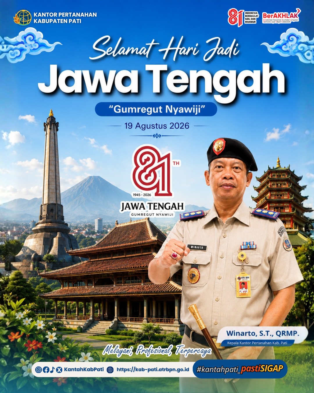 Selamat Hari Jadi ke-81 Provinsi Jawa Tengah!