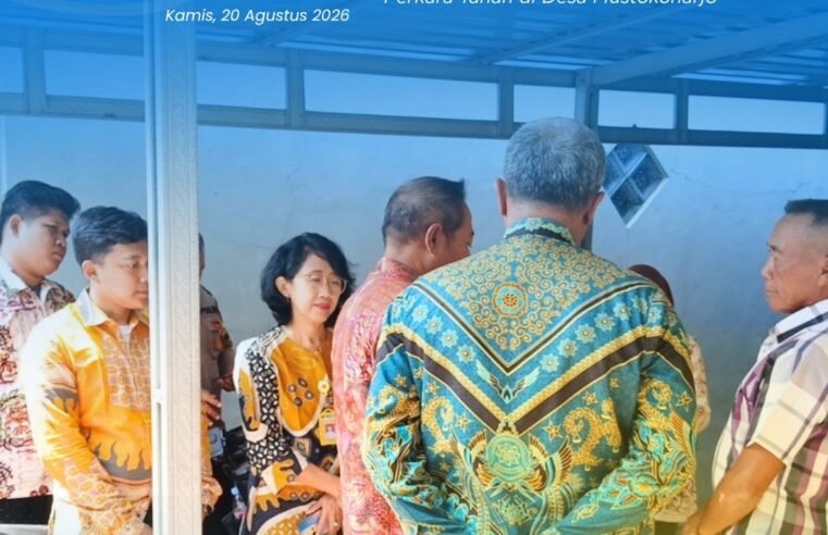 Kantor Pertanahan Kabupaten Pati Hadiri Kegiatan Konstatering Perkara Tanah di Desa Mustokoharjo