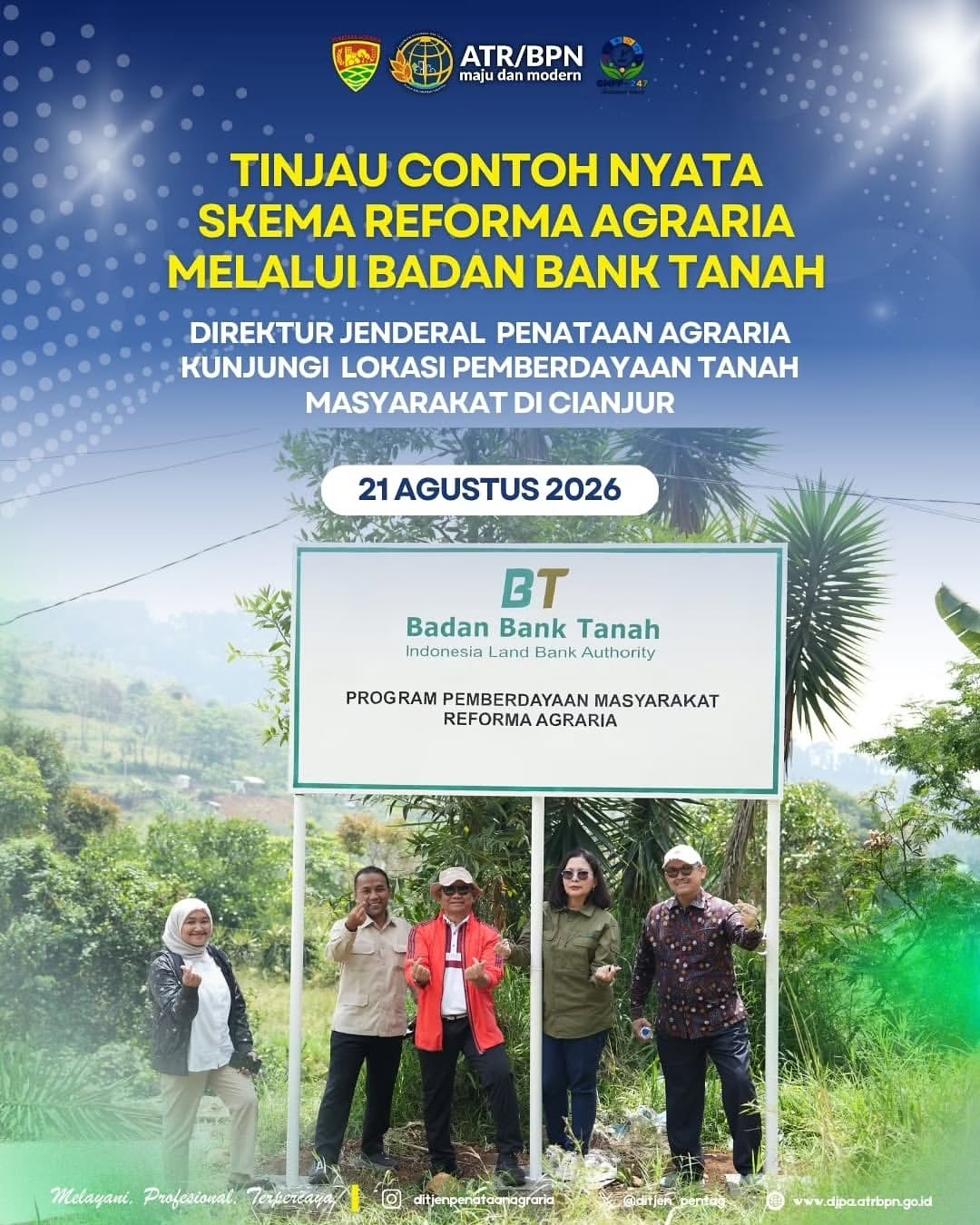 Direktorat Jenderal Penataan Agraria terus mempercepat pelaksanaan skema Reforma Agraria yang berkeadilan. Salah satu contoh nyata keberhasilan program ini terdapat di Desa Batulawang, Kecamatan Cipanas, Kabupaten Cianjur, Jawa Barat.