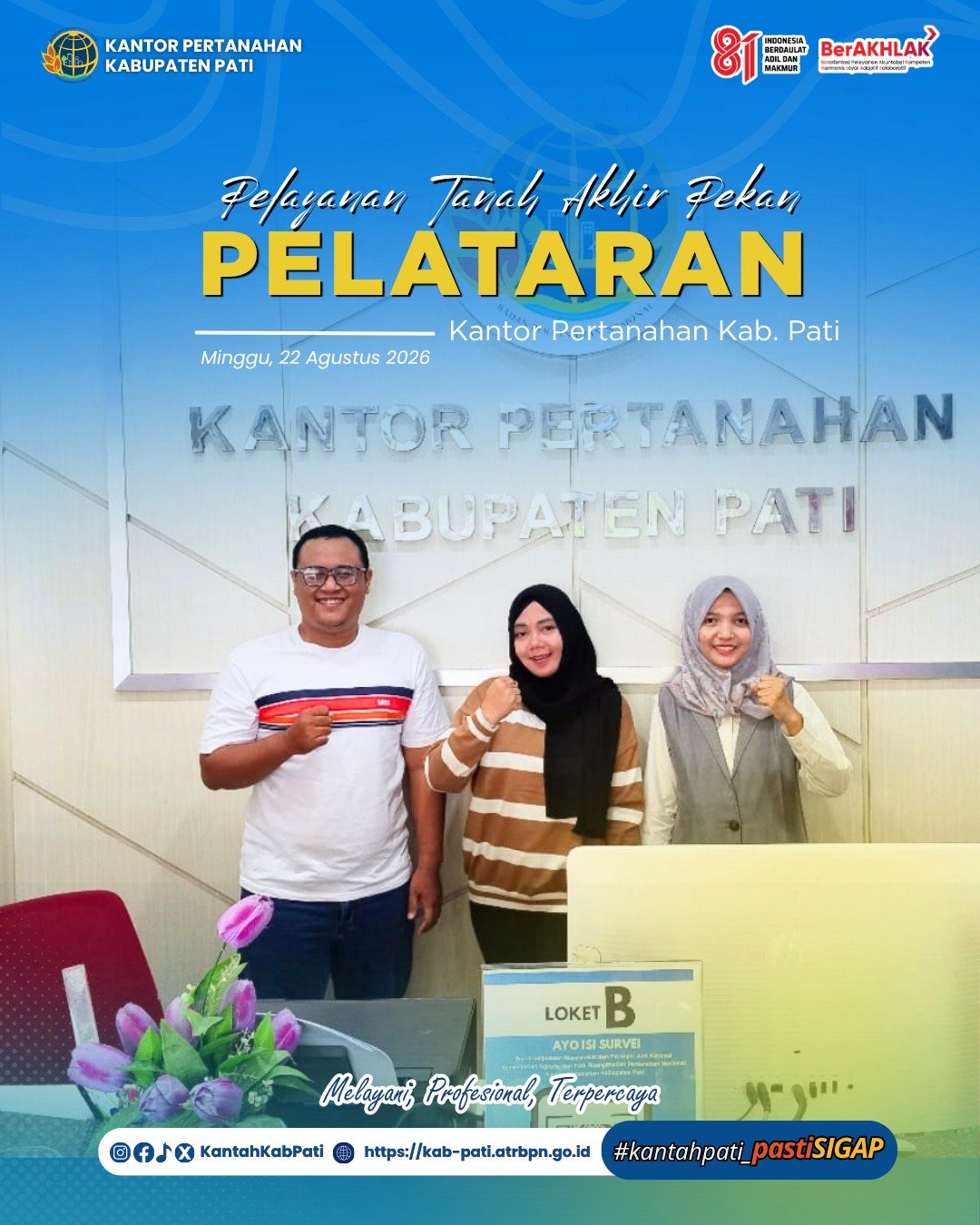 Kantor Pertanahan Kabupaten Pati kembali menghadirkan inovasi pelayanan publik melalui program PELATARAN