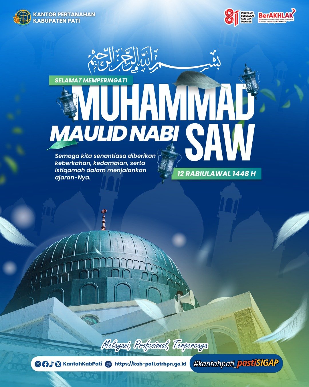 Selamat Memperingati Maulid Nabi Muhammad SAW 12 Rabiulawal 1448 H
