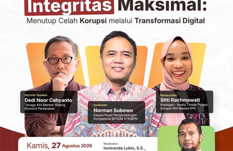 Halo Sobat ATR/BPN, kamu tau gak? Korupsi itu gak selalu soal amplop dan uang tunai, kadang celahnya justru muncul dari sistem yang masih manual dan gampang “dimainkan” 👀