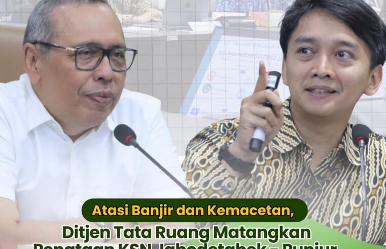 Direktorat Jenderal Tata Ruang Kementerian Agraria dan Tata Ruang/Badan Pertanahan Nasional (ATR/BPN) terus mematangkan rumusan revisi Rencana Tata Ruang Kawasan Strategis Nasional (RTR KSN) Jabodetabek-Punjur. Pembahasan langkah strategis ini dilakukan melalui rapat Ekspose RTR KSN Jabodetabek-Punjur yang diselenggarakan di Ruang Rapat Prambanan