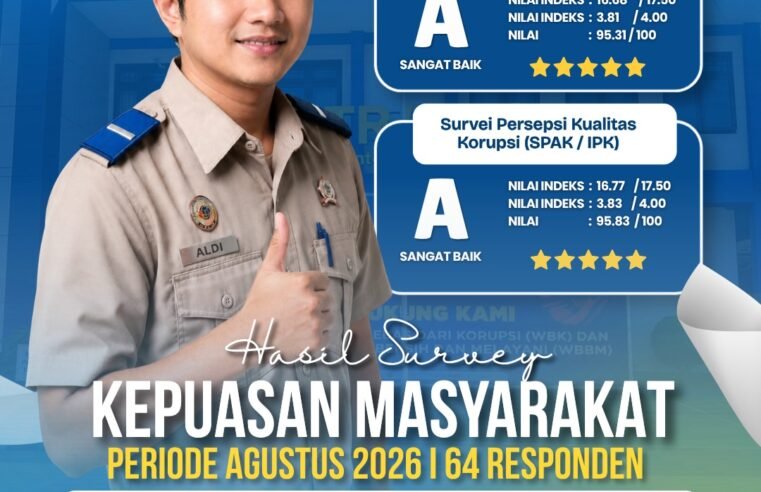 ✨ HASIL SURVEI KEPUASAN MASYARAKAT – AGUSTUS 2026 ✨