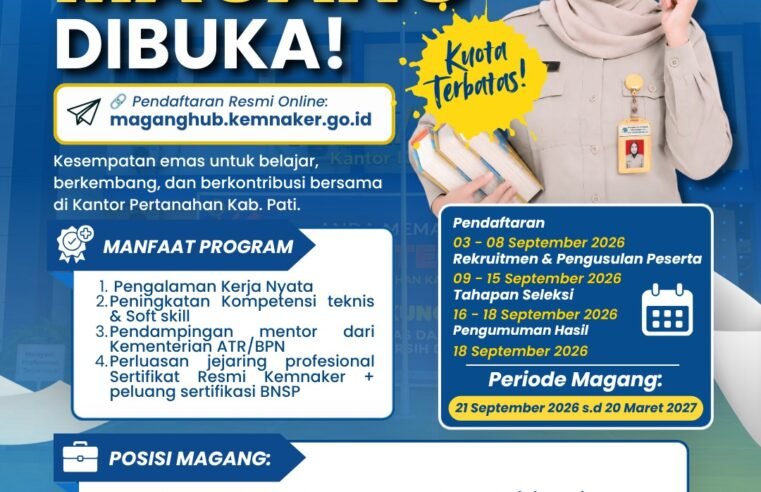 LOWONGAN MAGANG DIBUKA!