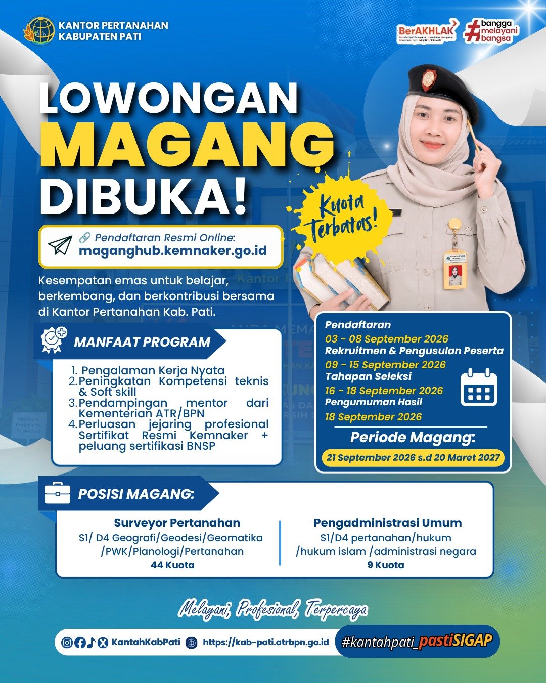 LOWONGAN MAGANG DIBUKA!