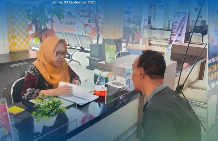 Kantor Pertanahan Kabupaten Pati terus berkomitmen meningkatkan kualitas pelayanan kepada masyarakat melalui penyediaan layanan pertanahan di Loket Mall Pelayanan Publik (MPP) Kabupaten Pati