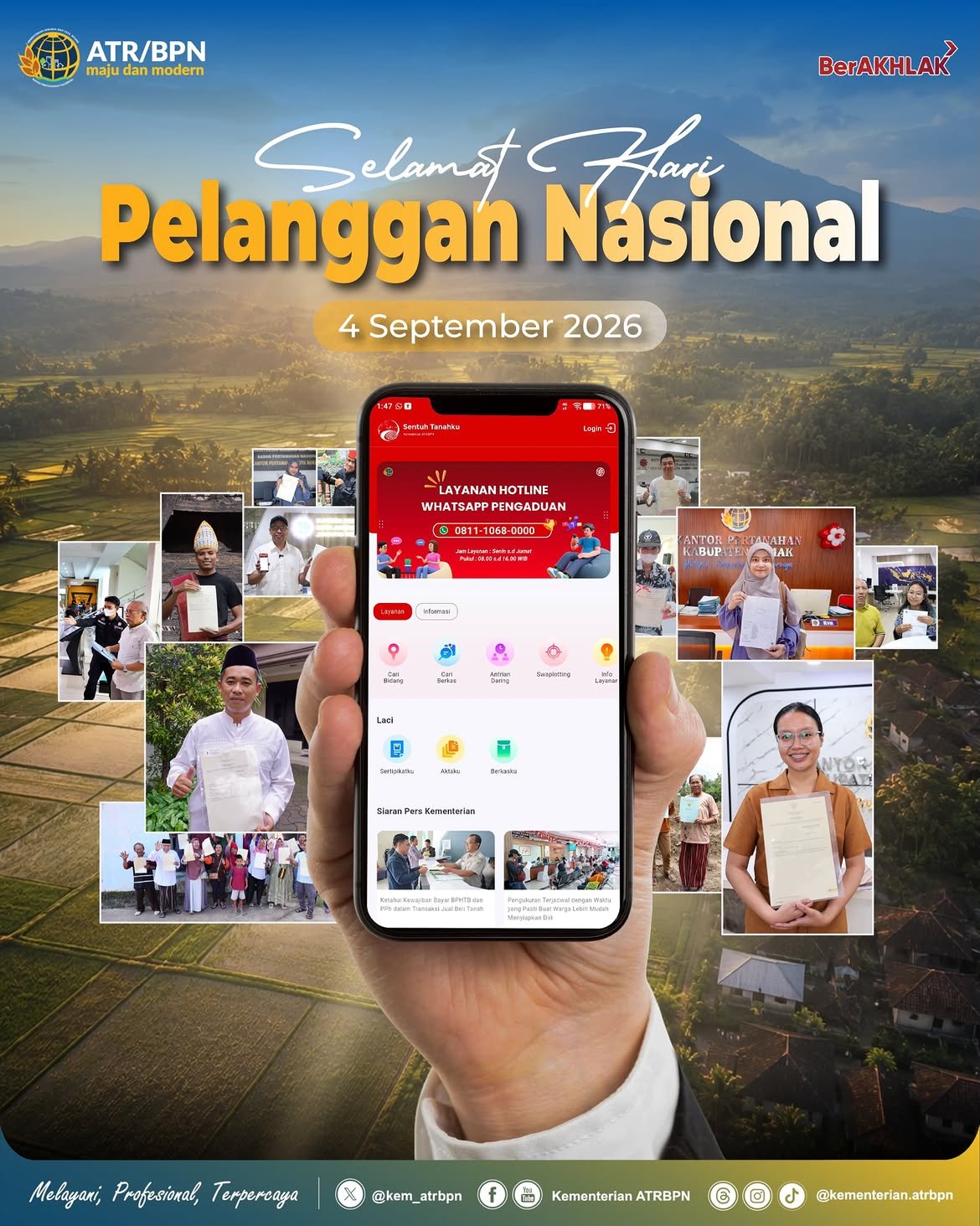 Halo #SobATRBPN, Selamat Hari Pelanggan Nasional 2026!
