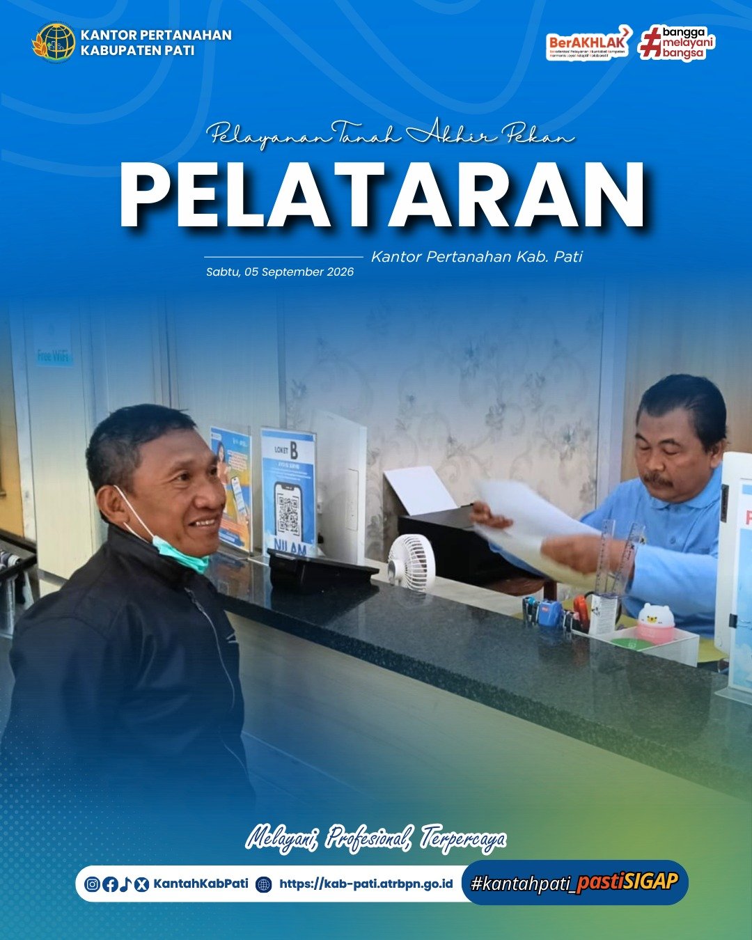 Kantor Pertanahan Kabupaten Pati kembali menghadirkan inovasi pelayanan publik melalui program PELATARAN
