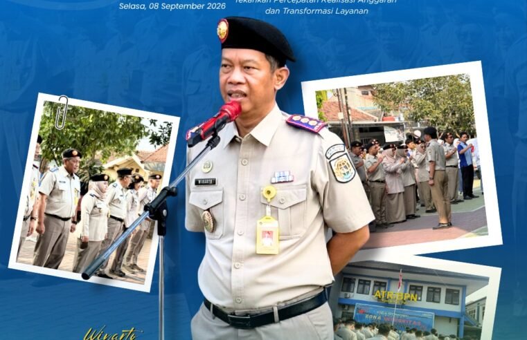 Apel Pagi, Kepala Kantor Pertanahan Kabupaten Pati Tekankan Percepatan Realisasi Anggaran dan Transformasi Layanan