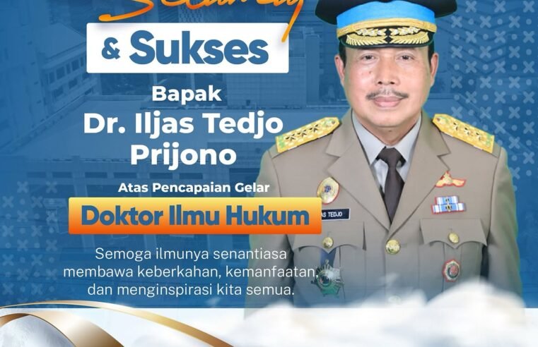 Segenap keluarga besar Kementerian ATR/BPN mengucapkan selamat dan sukses atas diraihnya gelar Doktor kepada Bapak Iljas Tedjo Prijono, Direktur Jenderal Penanganan Sengketa dan Konflik Pertanahan.