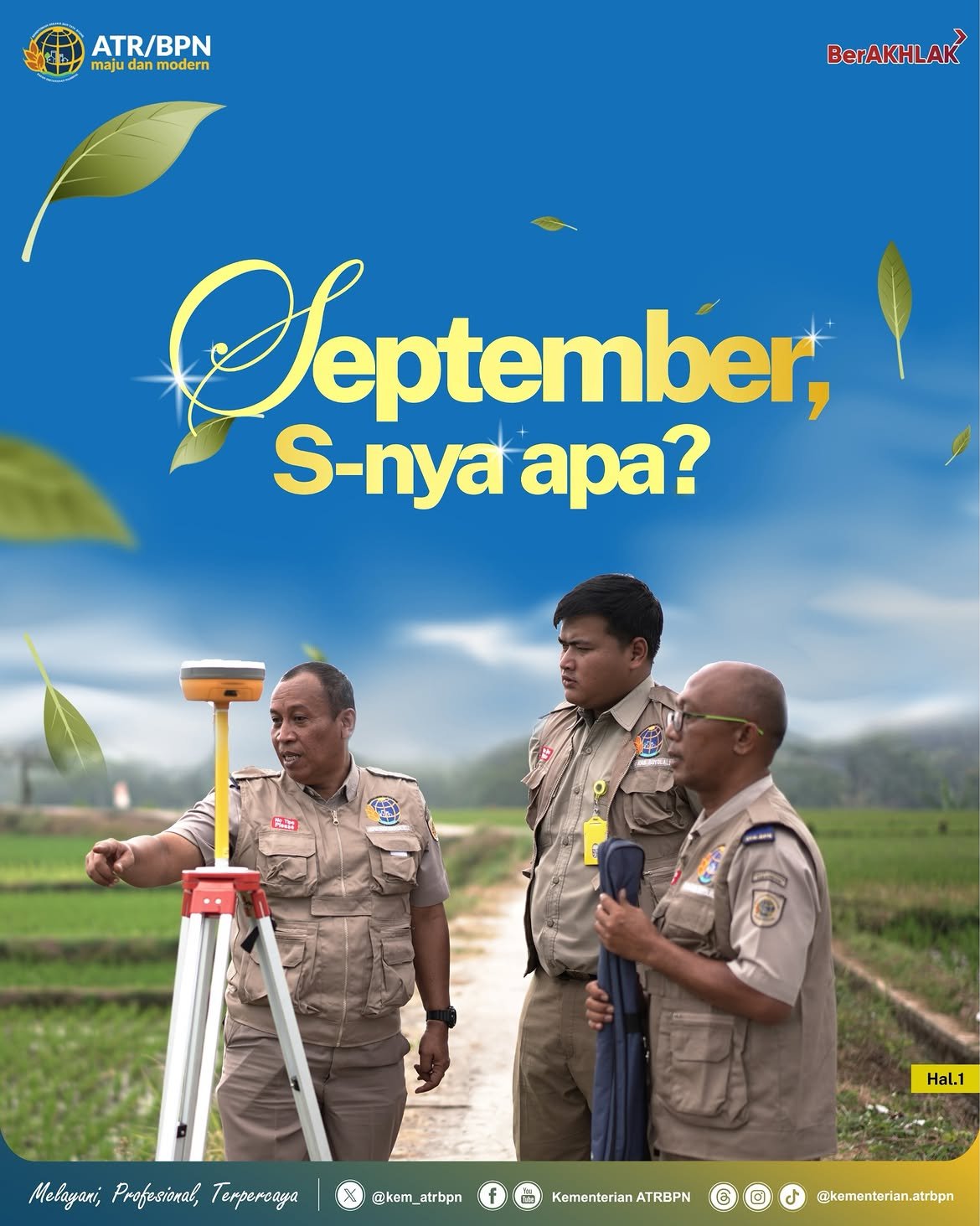 Halo #SobATRBPN!September, huruf S-nya apa, ya? Tentu saja Siapkan berkas untuk Layanan Pengukuran Terjadwal!