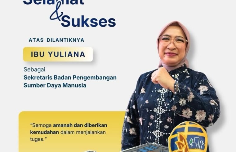 Hai#SobatBPSDMSegenap jajaran BPSDM Kementerian ATR/BPN mengucapkan “Selamat dan Sukses” kepada Ibu Yuliana sebagai Sekretaris Badan Pengembangan Sumber Daya Manusia Kementerian ATR/BPN.