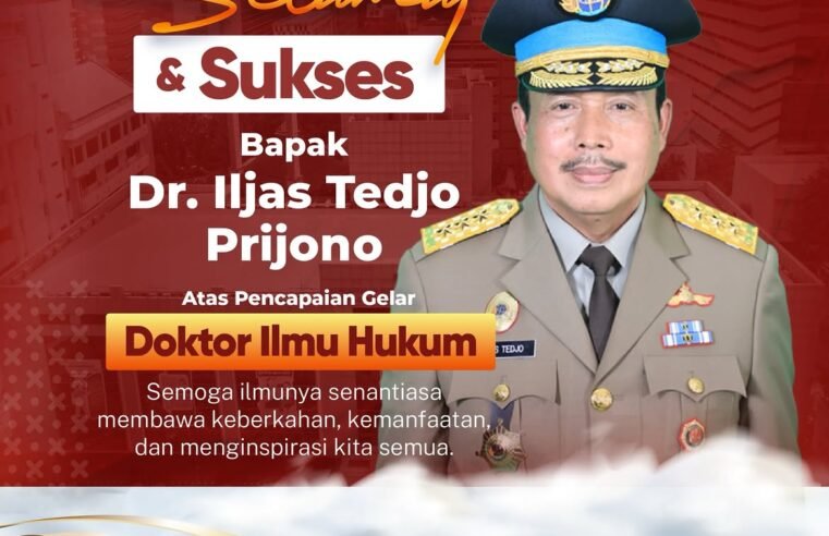 Segenap keluarga besar Biro Humas dan Protokol Kementerian ATR/BPN mengucapkan selamat dan sukses atas diraihnya gelar Doktor kepada Bapak Iljas Tedjo Prijono, Direktur Jenderal Penanganan Sengketa dan Konflik Pertanahan. 🎓