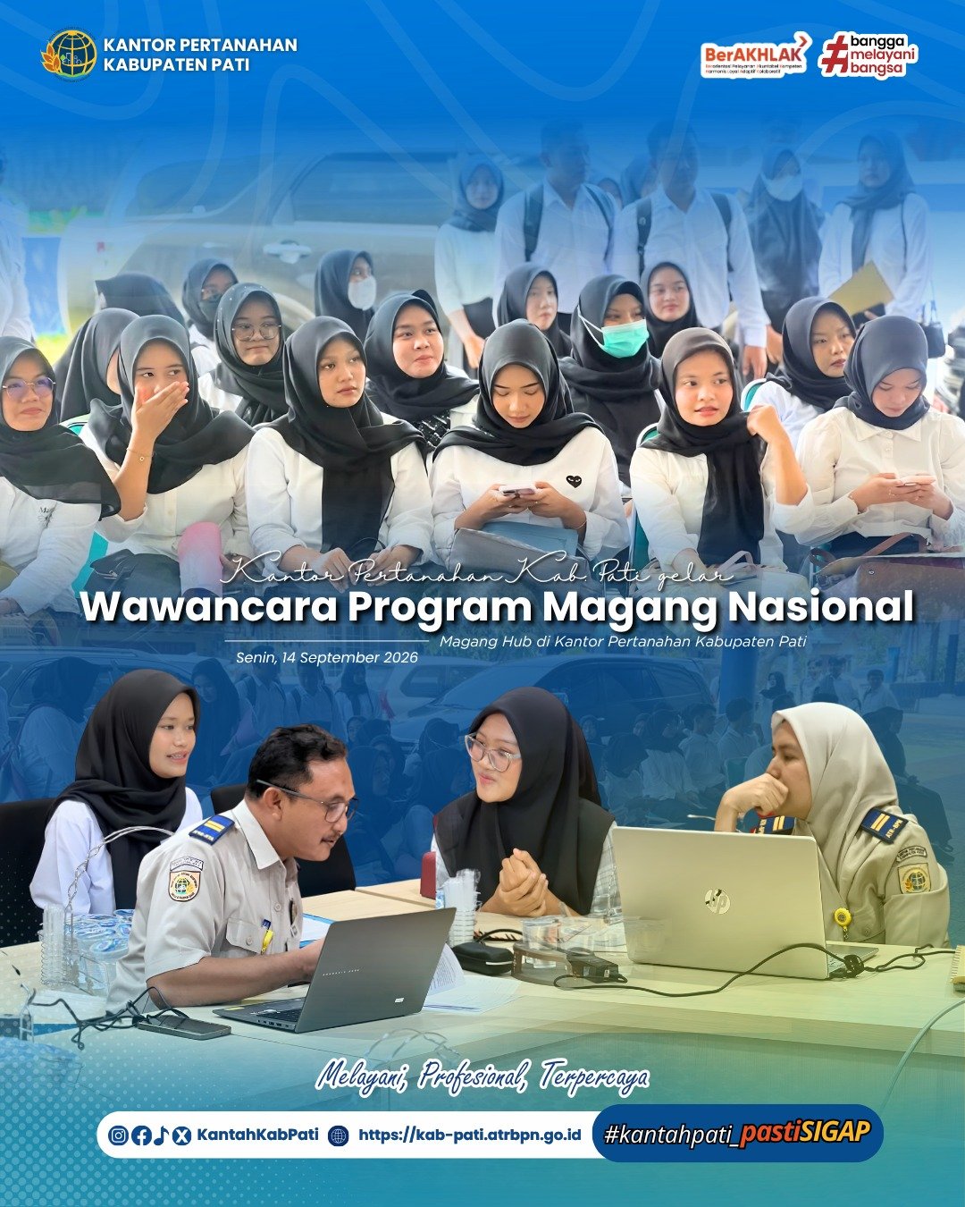 Kantor Pertanahan Kabupaten Pati Gelar Wawancara Program Magang Nasional Magang Hub