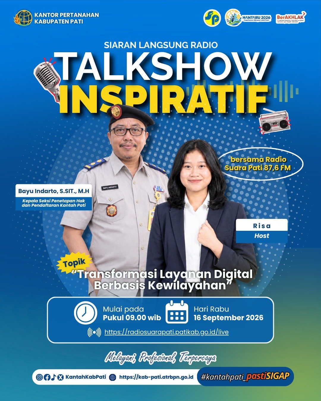 🎙️ SobATRBPN, jangan sampai kelewatan!