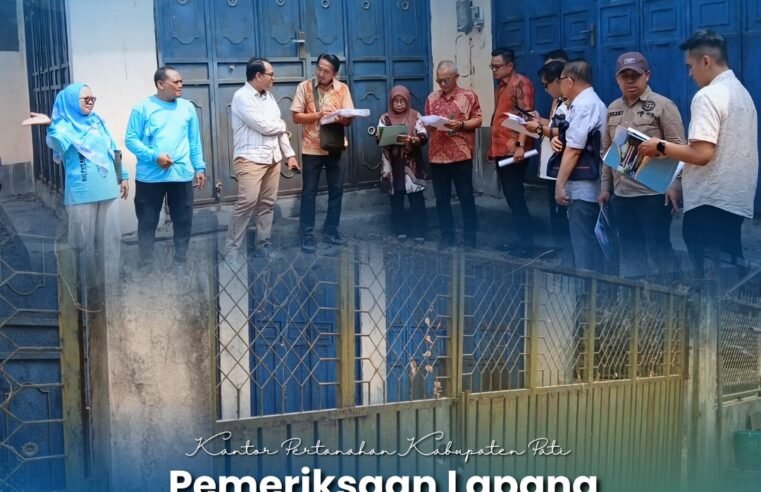 Kantor Pertanahan Kabupaten Pati Laksanakan Pemeriksaan Lapang Objek Sengketa di Pati Kidul
