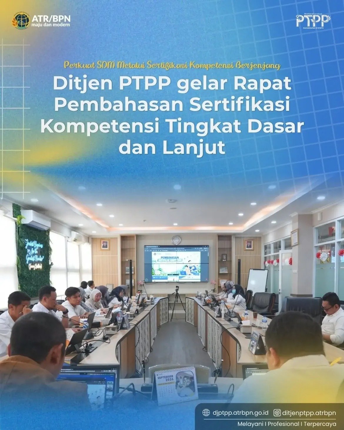 Jakarta-Perkuat SDM Melalui Sertifikasi Kompetensi Berjenjang, Ditjen PTPP gelar Rapat Pembahasan Sertifikasi Kompetensi Tingkat Dasar dan Lanjut.