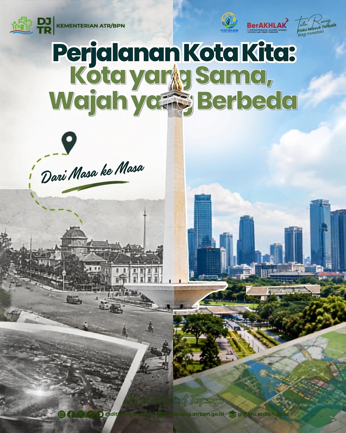 Pernah gak sih Sobat Taru penasaran membandingkan seperti apa potret kota-kota besar di Indonesia zaman dahulu vs sekarang?🤔