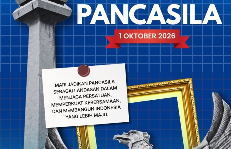 Kantor Pertanahan Kabupaten Pati mengucapkan Selamat Memperingati Hari Kesaktian Pancasila, 1 Oktober 2026.