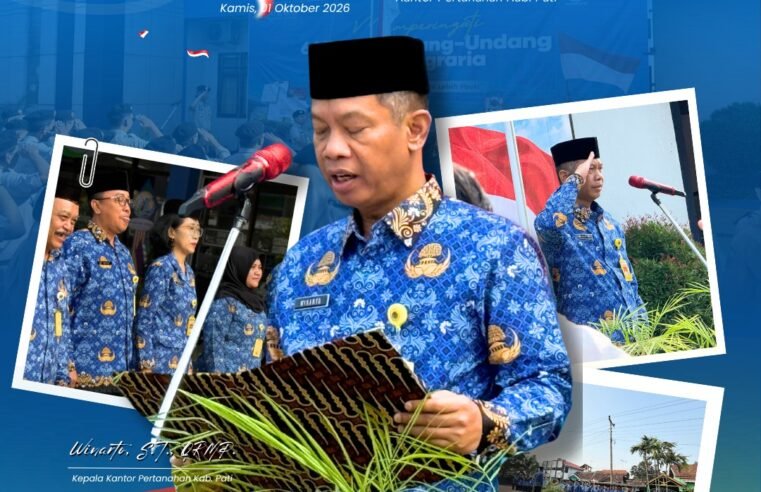 Kantor Pertanahan Kabupaten Pati melaksanakan Upacara Peringatan Hari Kesaktian Pancasila Tahun 2026 pada Kamis